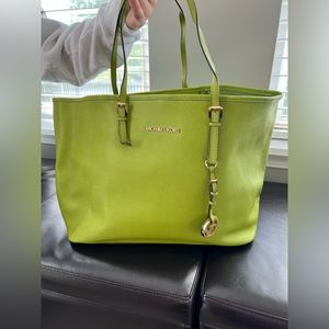 Michael Kors green tote
